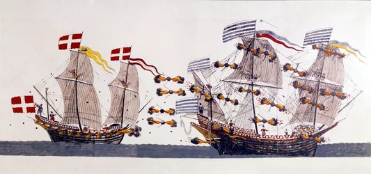 Batalla naval durante la Guerra de los Siete Años del Norte